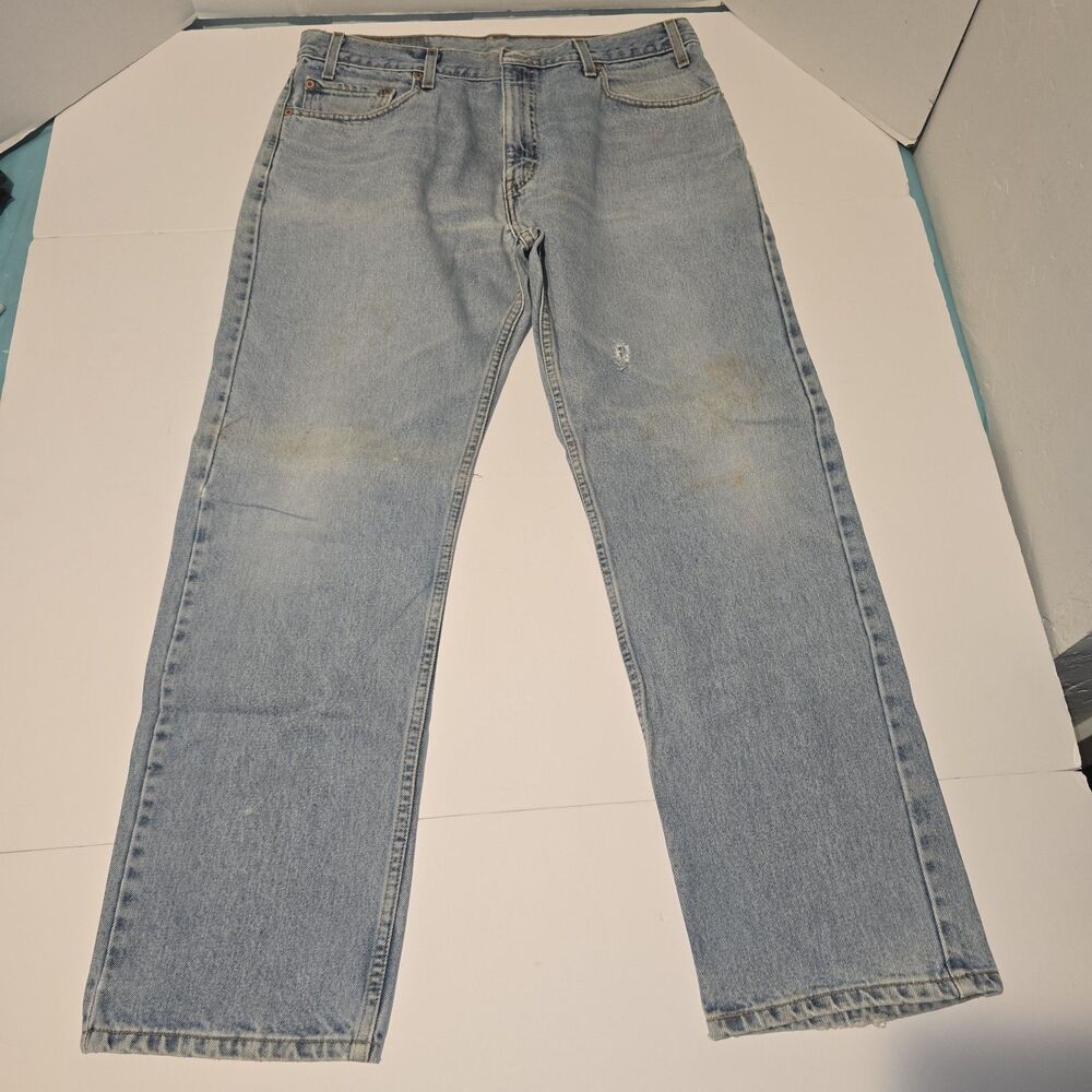 Vintage Levis 505 Denim Jeans Straight Leg 36x30 A5